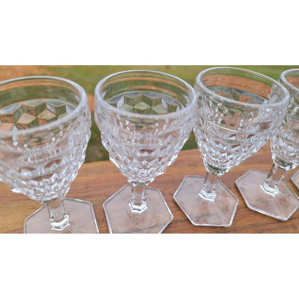 FOSTORIA American Clear Cordials 4 1/2